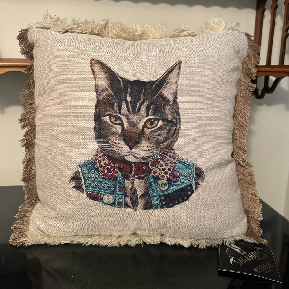 Cat Throw Pillow